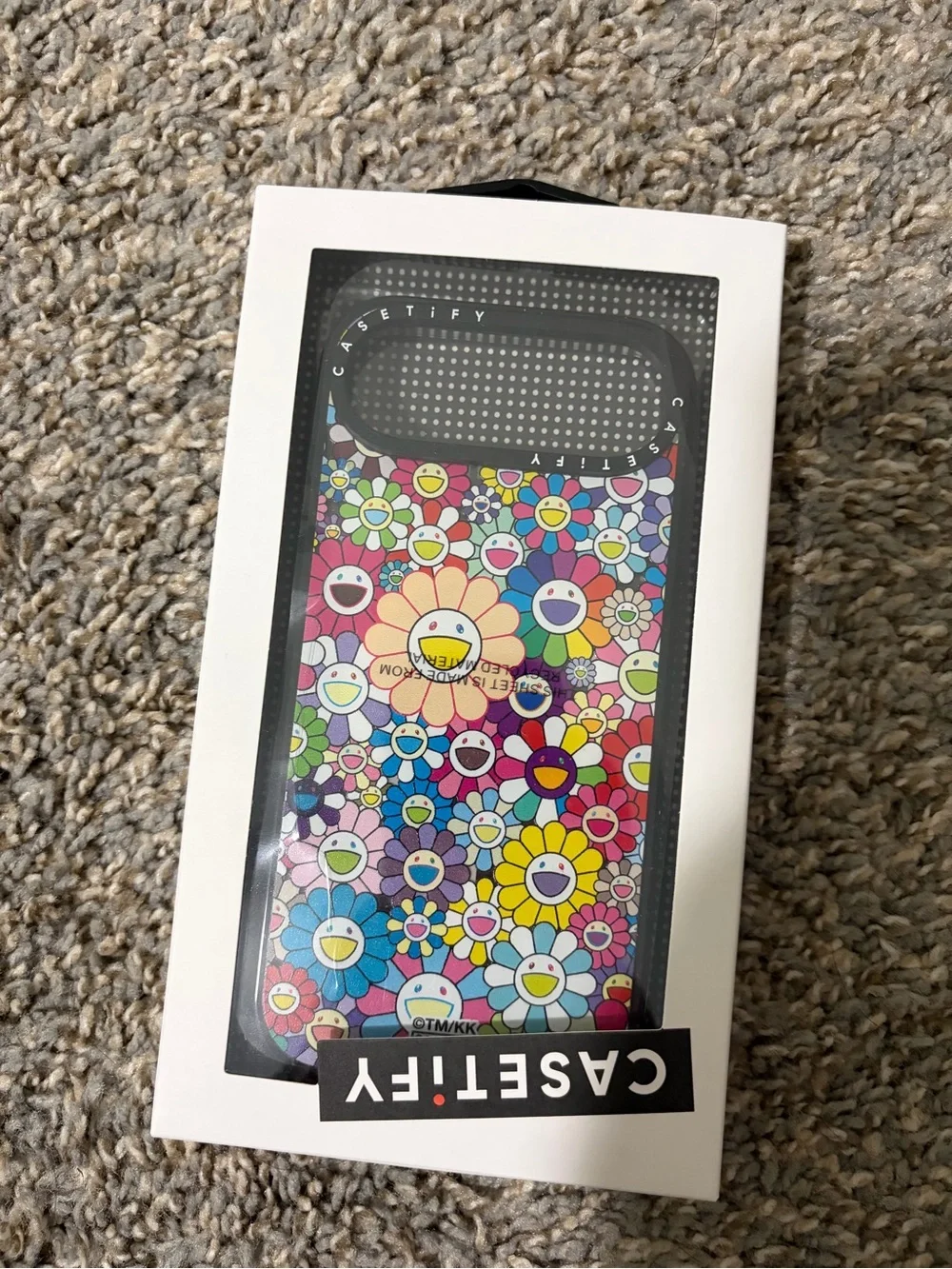 Casetify Colorful Smiley Flower Case — Multicolor Floral Faces